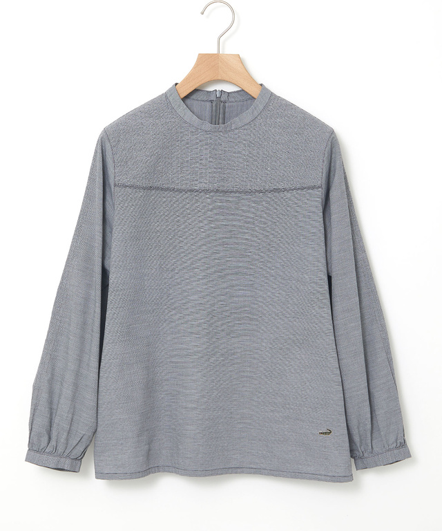 スタンドカラー 刺繡 ブラウス