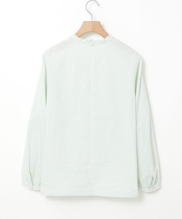 スタンドカラー 刺繡 ブラウス