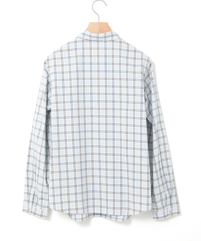 丸襟 チェック柄 ブラウス【オンラインショップ・一部店舗限定】