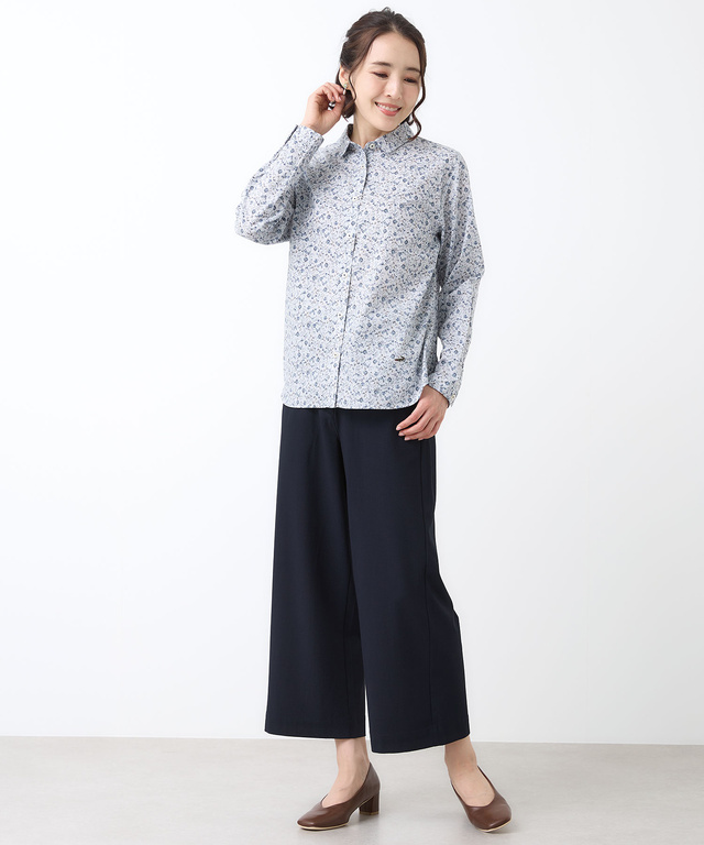 フラワープリント ブラウス【オンラインショップ・一部店舗限定】