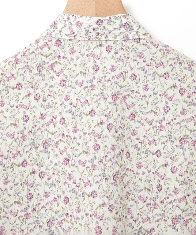 フラワープリント ブラウス【オンラインショップ・一部店舗限定】