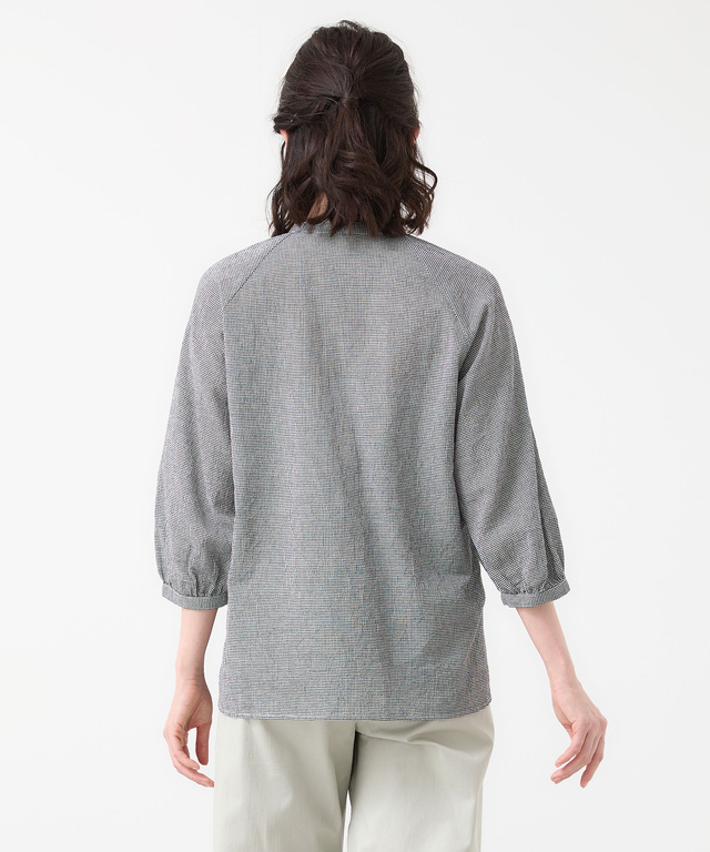 サッカー ミニギンガム ブラウス