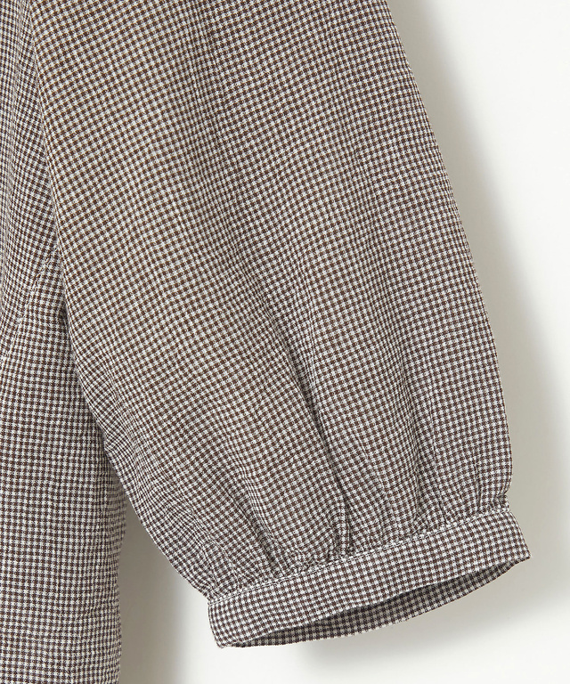 サッカー ミニギンガム ブラウス