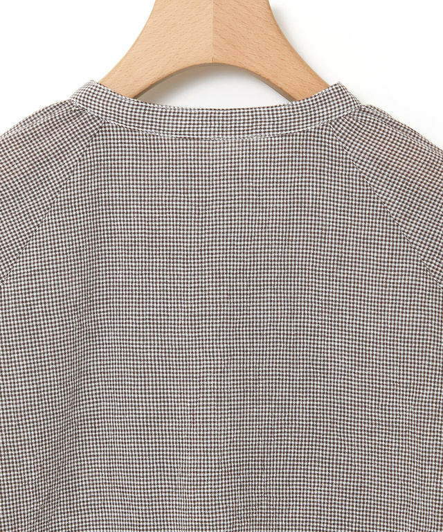 サッカー ミニギンガム ブラウス