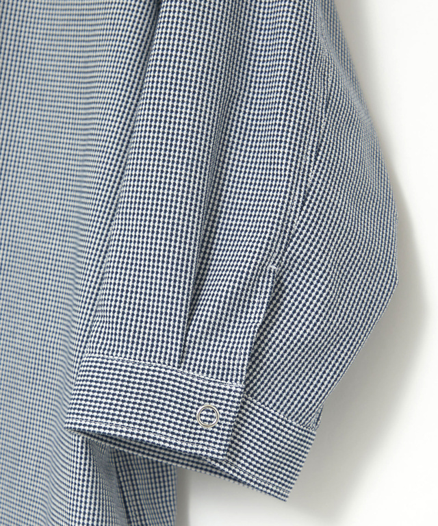 メッシュ 七分袖 ブラウス