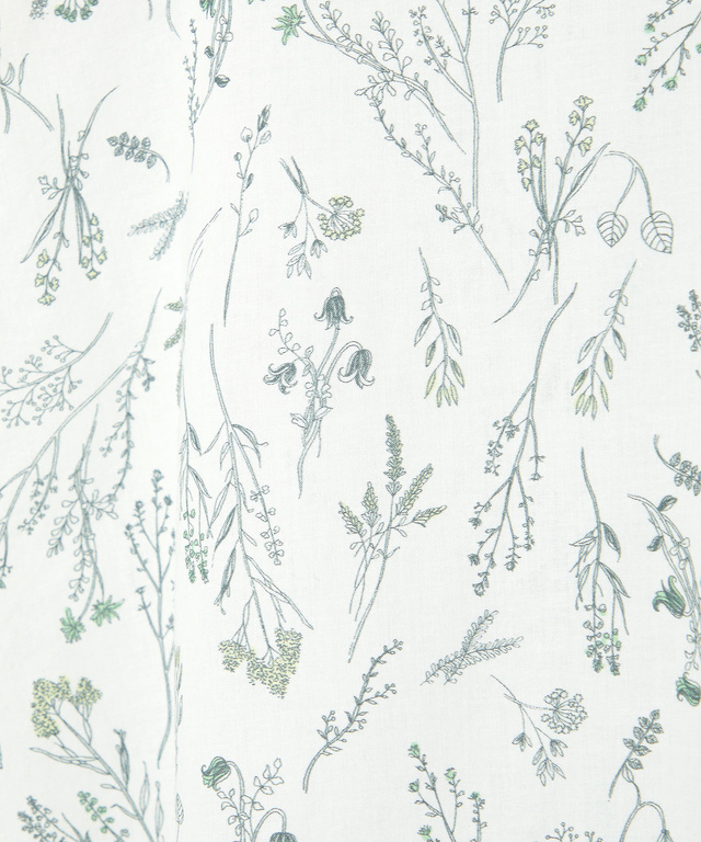 花柄 フレンチスリーブ ブラウス