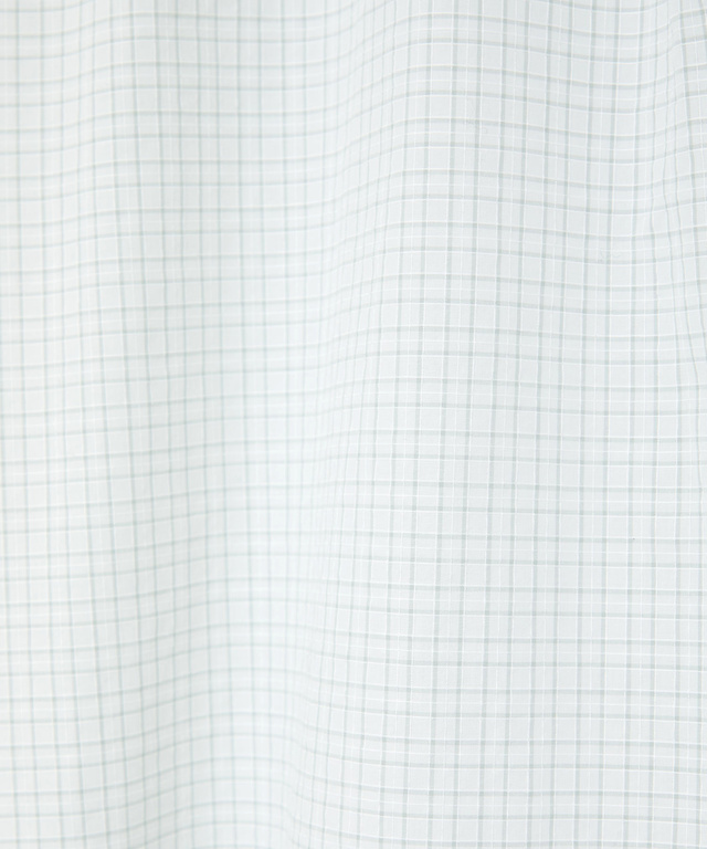 スノーコットン ミニチェック ブラウス【接触冷感】