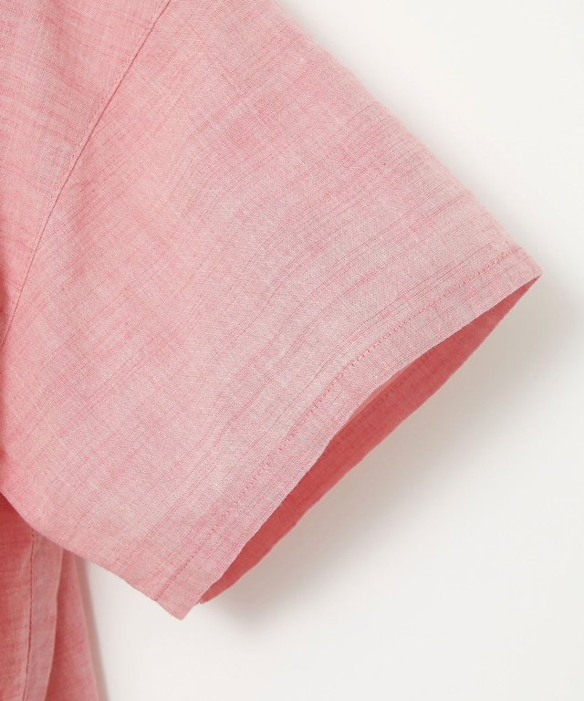 ダンガリー 刺繍 ブラウス