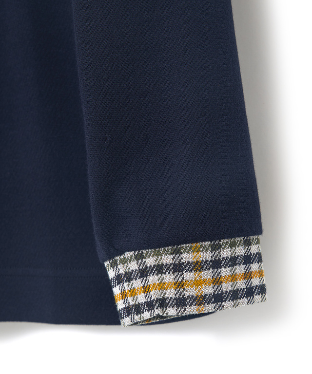 クロコダイルタータンジャカード チェック カットソー