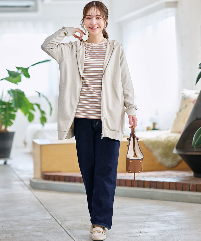 裏毛 チュニック パーカー【オンラインショップ限定】