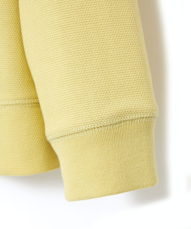 コットンブレンド ニット調 カットカーディガン