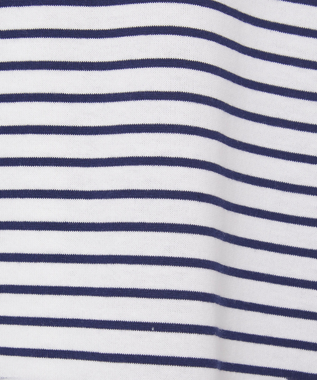 モックネック ボーダー Tシャツ