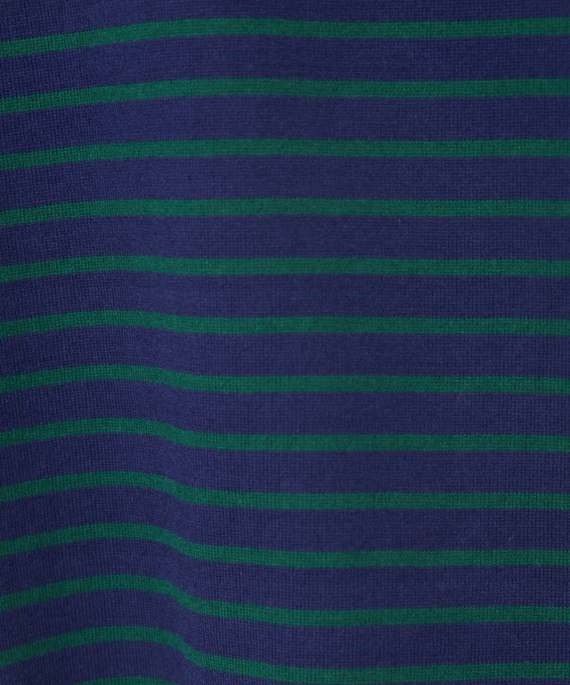 モックネック ボーダー Tシャツ