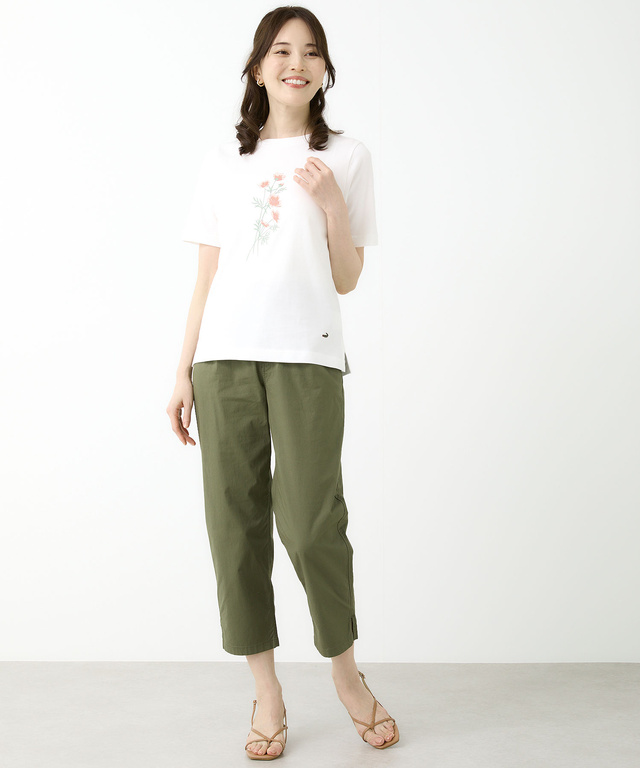 コスモス プリント Tシャツ