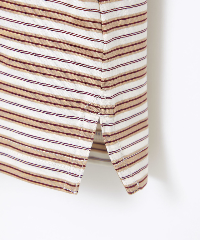 コットン マルチボーダー Tシャツ