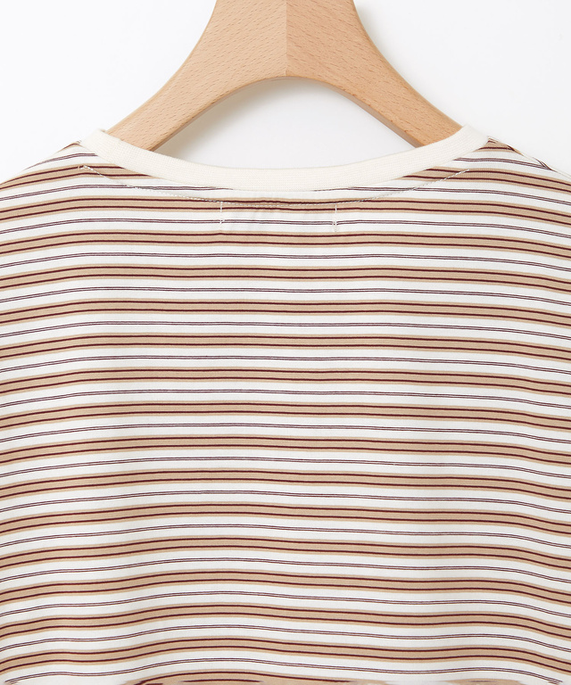 コットン マルチボーダー Tシャツ