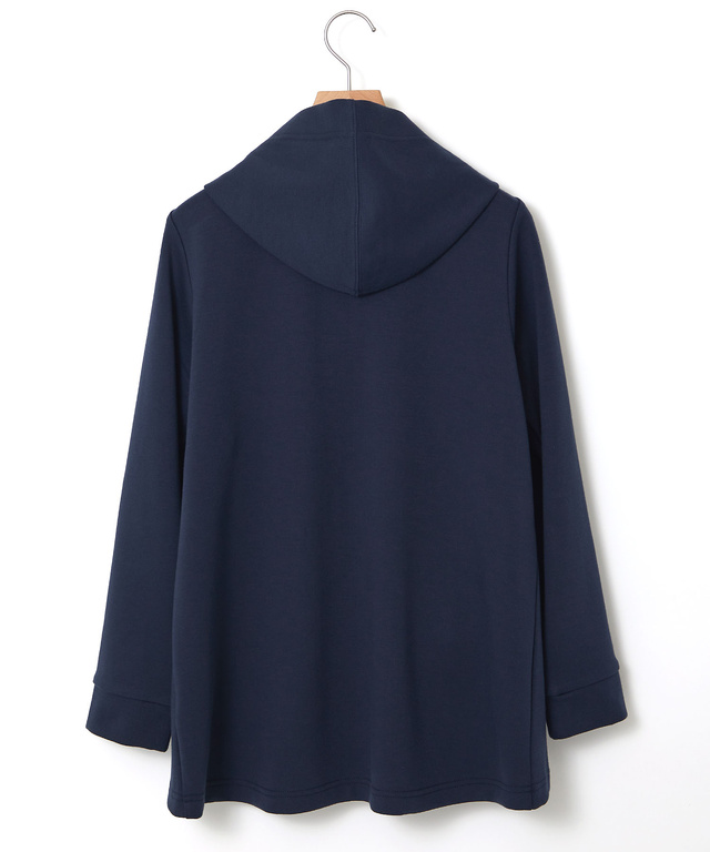  ボタン開き フード パーカー