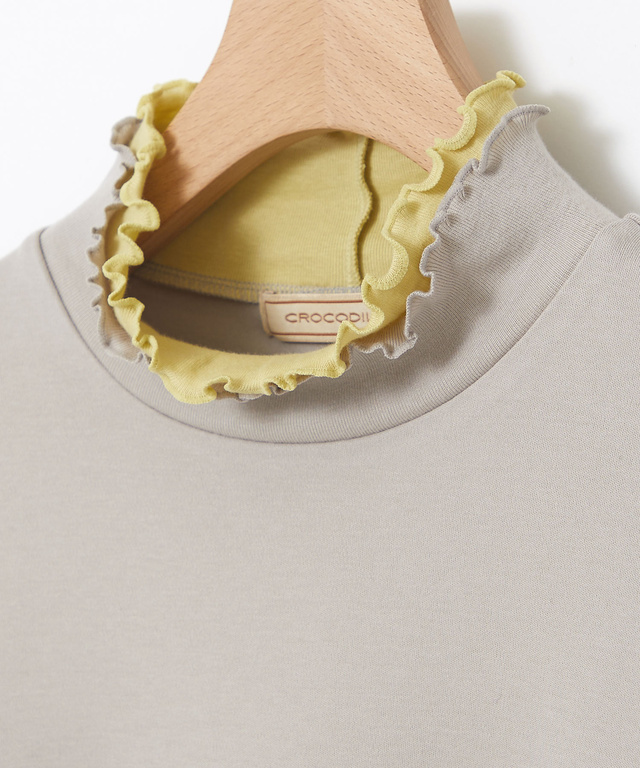 メロー ハイネック カットソー