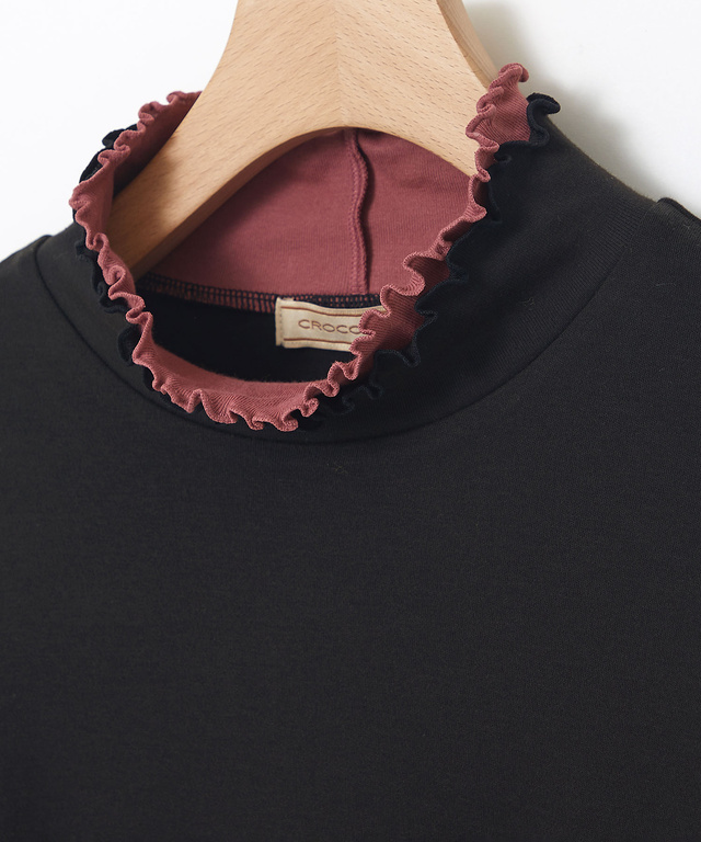 メロー ハイネック カットソー