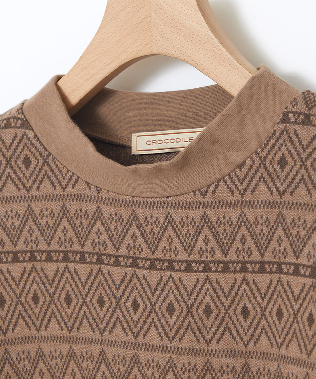 切り替え ジャカード プルオーバー