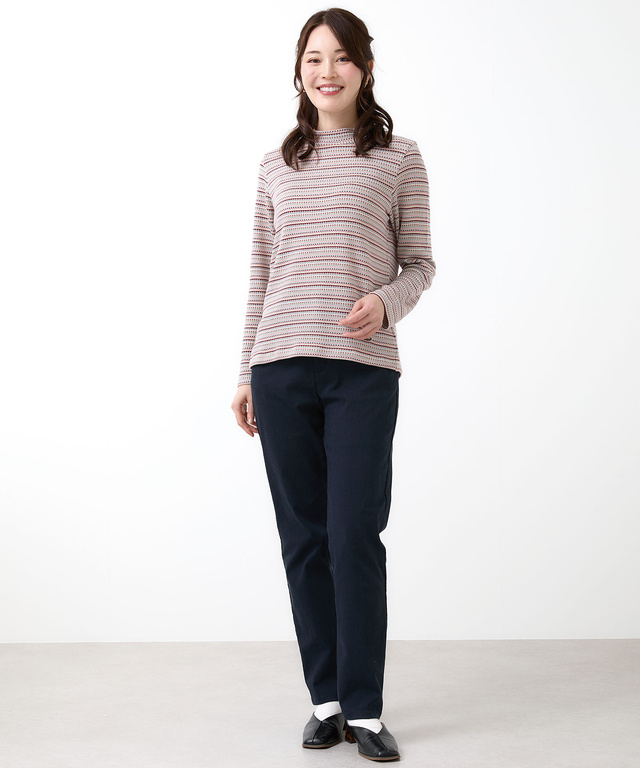 ジャカード ハイネック プルオーバー