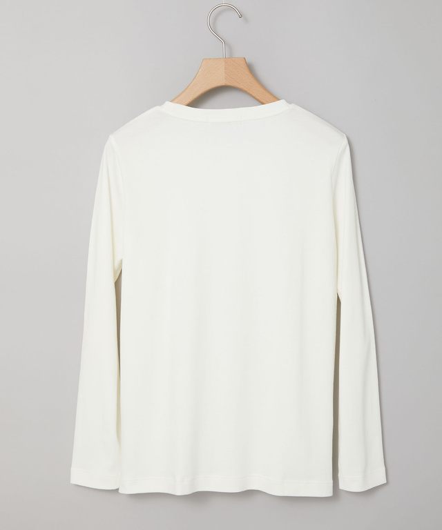 クロコモチーフ チェーンステッチ風 プリントTシャツ