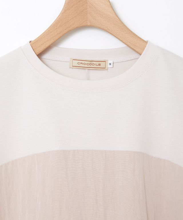 異素材 切り替え プルオーバー