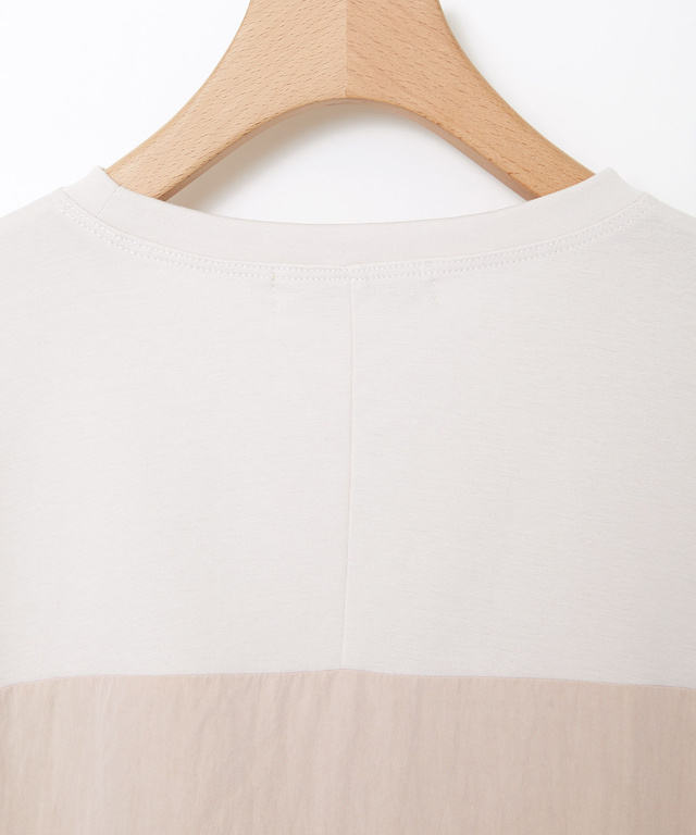 異素材 切り替え プルオーバー