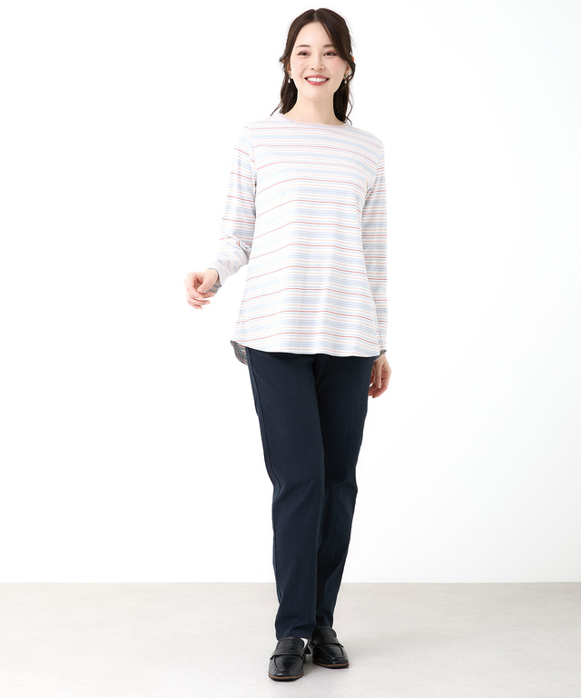 マルチボーダー プルオーバー  カットソー