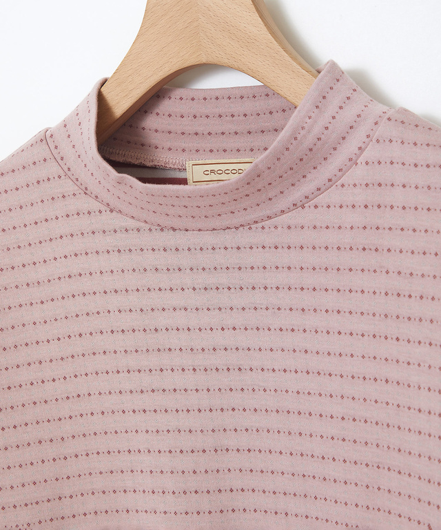 接結 ハイネック カットソー