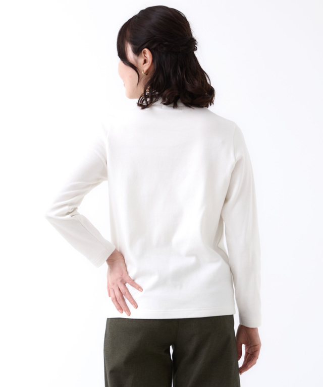 スムース ハイネック カットソー