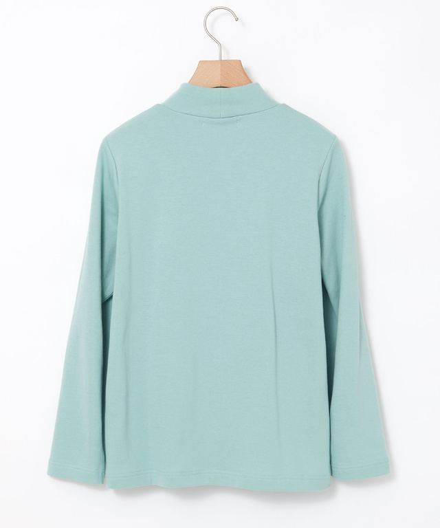 スムース ハイネック カットソー