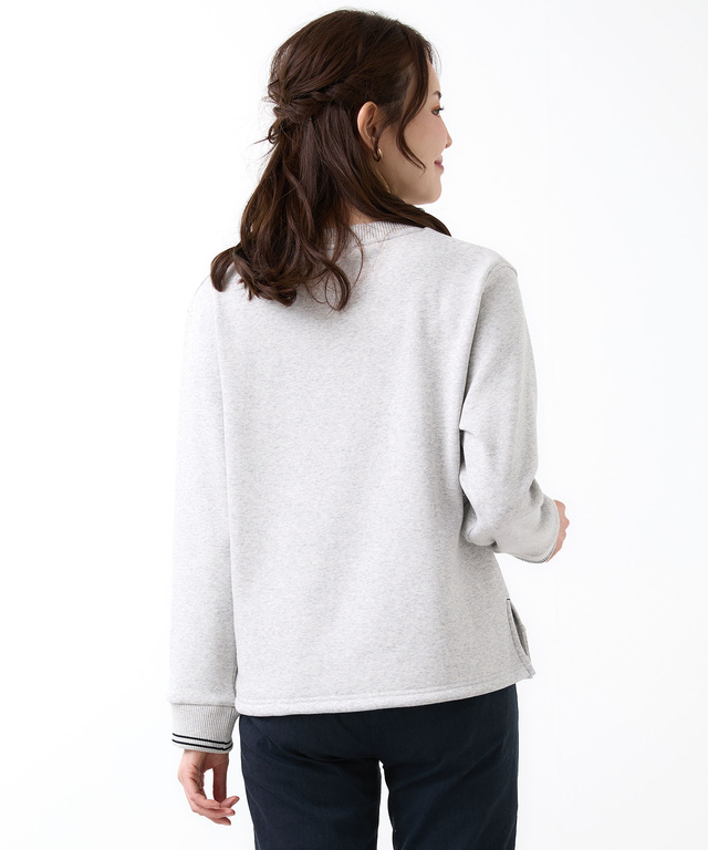 クルーネック リブ カットソー