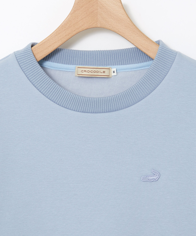 クルーネック リブ カットソー