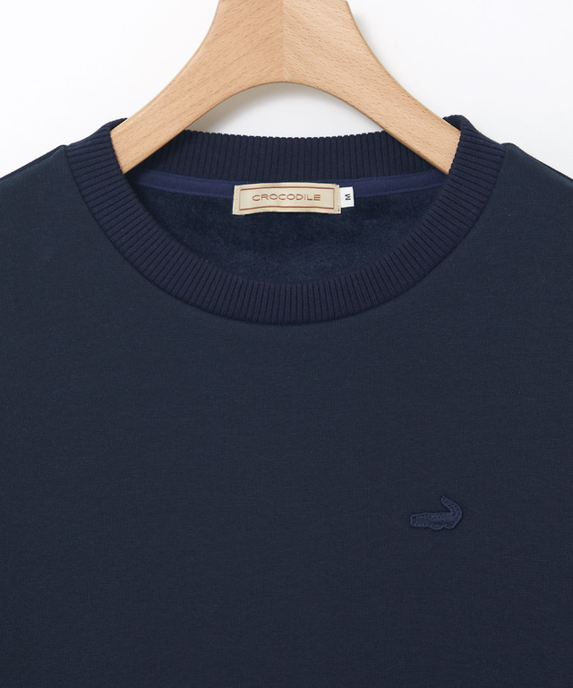 クルーネック リブ カットソー