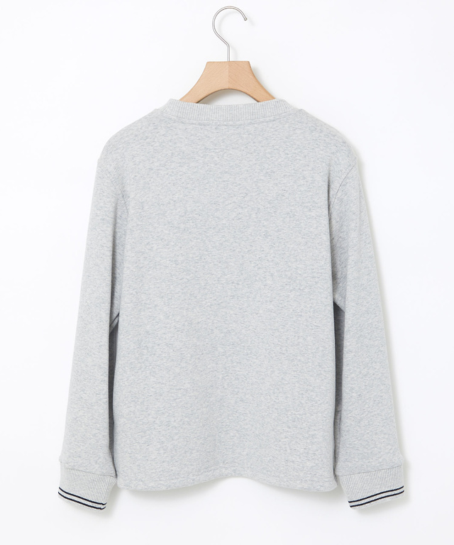 クルーネック リブ カットソー