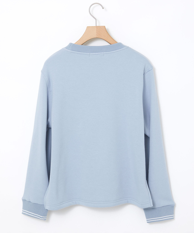 クルーネック リブ カットソー