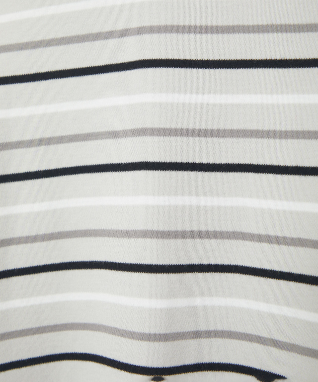 ボーダー 長袖 ポロシャツ