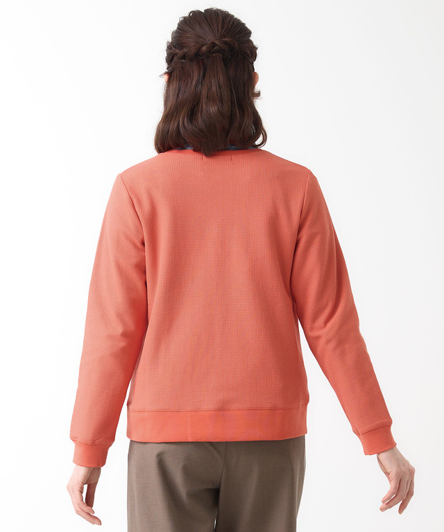 鹿の子 メランジ カーディガン