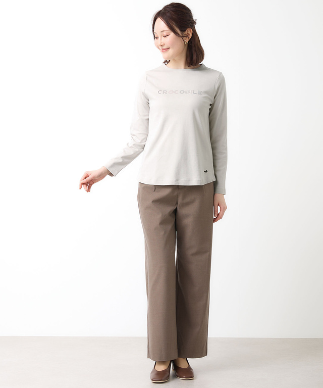 スムース ロゴプリント Tシャツ