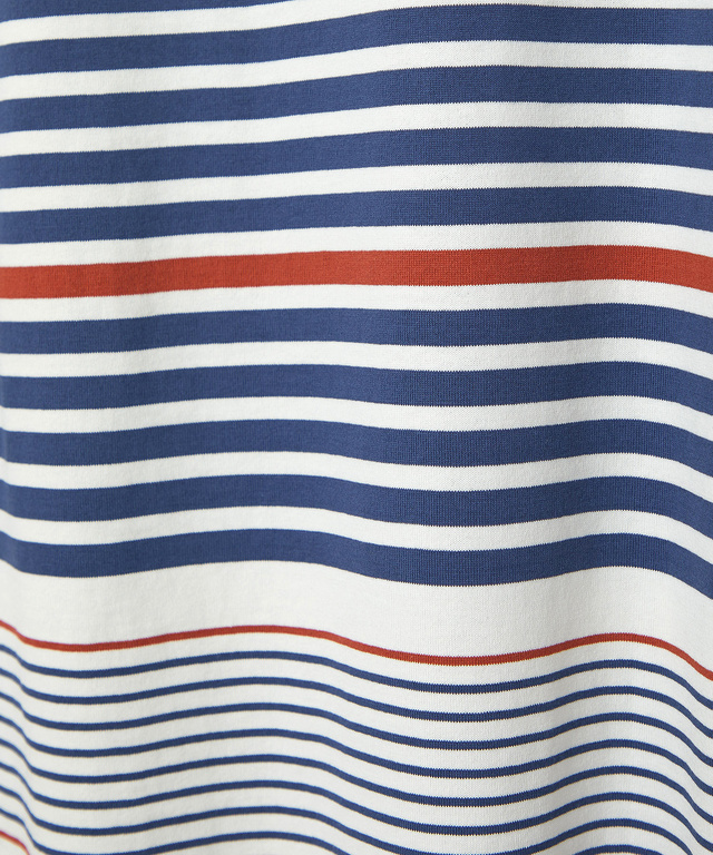 パネルボーダー 長袖 Tシャツ