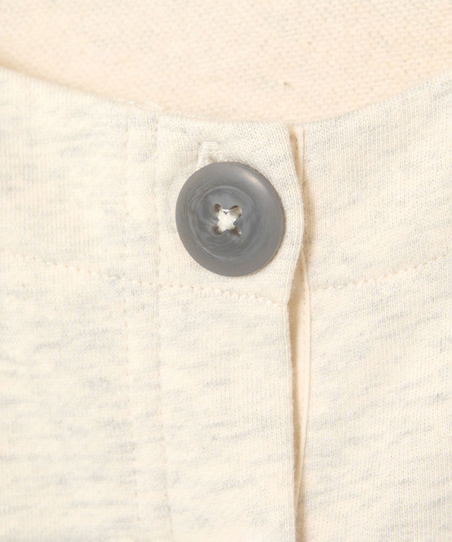 ミニ裏毛 ボタン ベスト