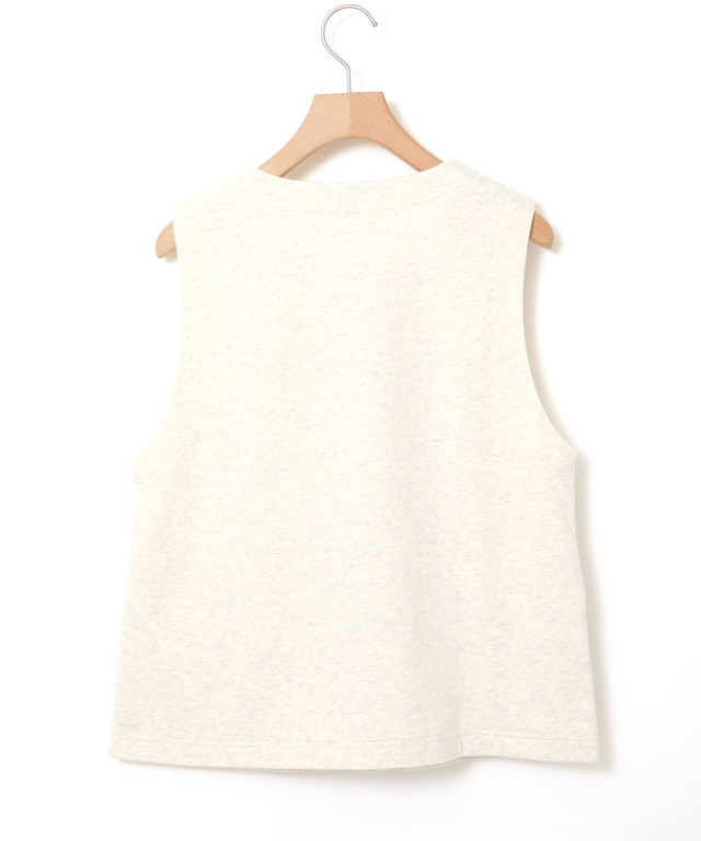 ミニ裏毛 ボタン ベスト