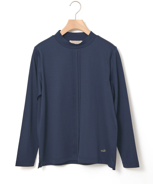 天竺 モックネック Tシャツ