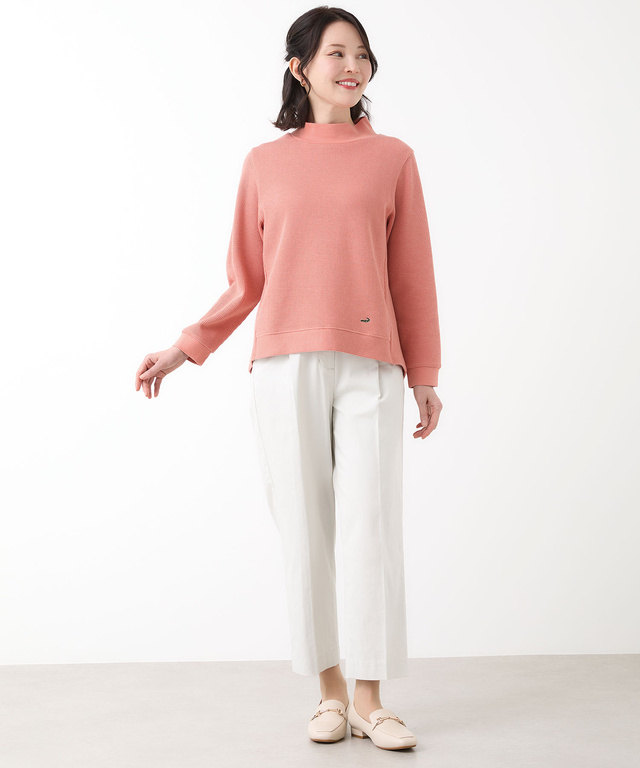 メランジリブ プルオーバー カットソー