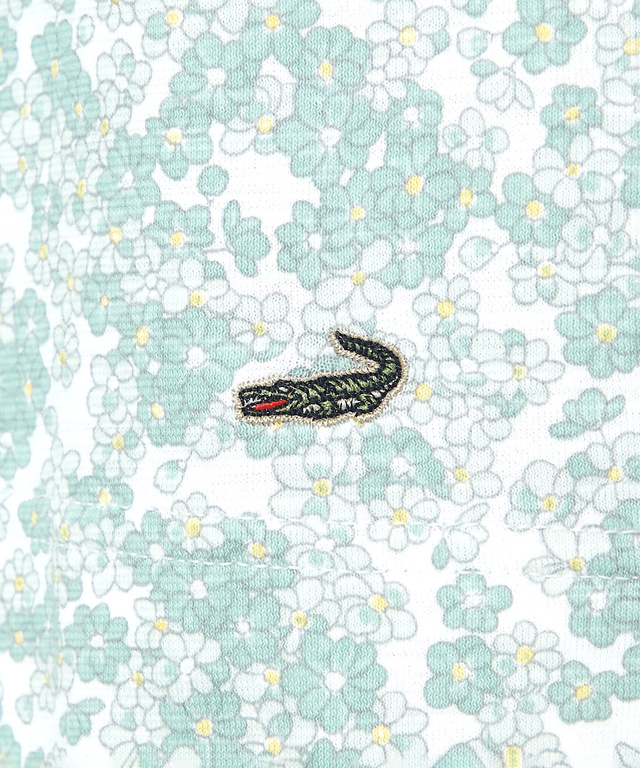 花柄プリント ハイネック プルオーバー