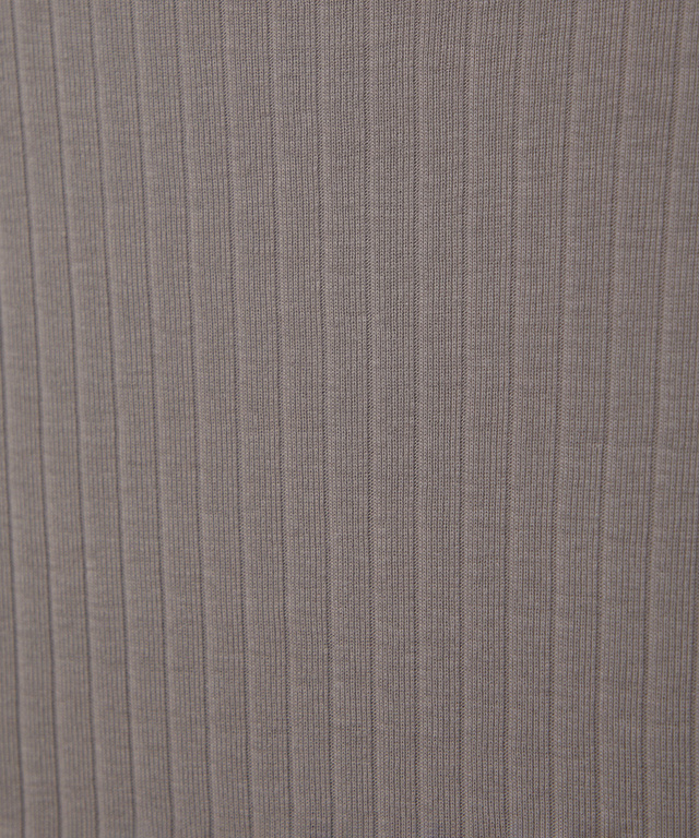 リブ ハイネック タンクトップ