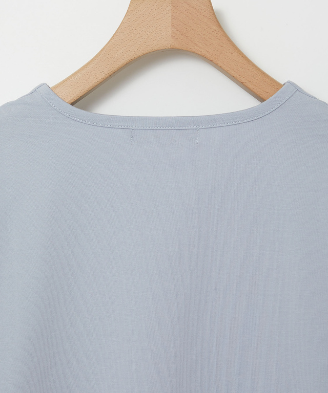 スモッキング刺繍 七分袖 カットソー