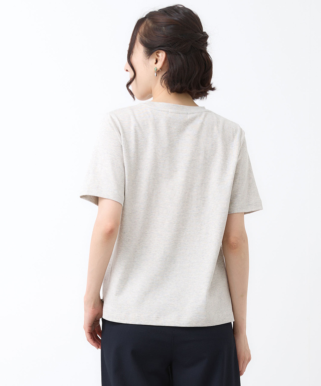 フラワーモチーフ 半袖 Tシャツ