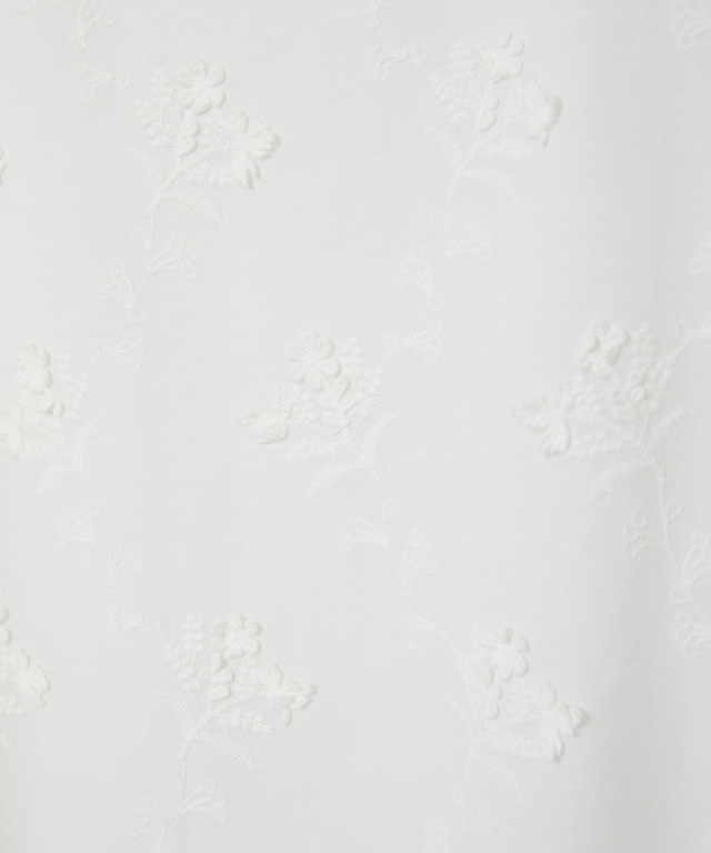 花柄刺繍 ドッキング プルオーバー